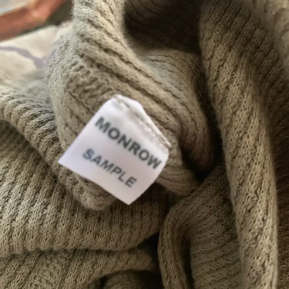 NEW OLIVE GREEN MONROW CAMO CAMOUFLAGE THERMAL WAFFLE TEE TOP - Picture 5 of 6